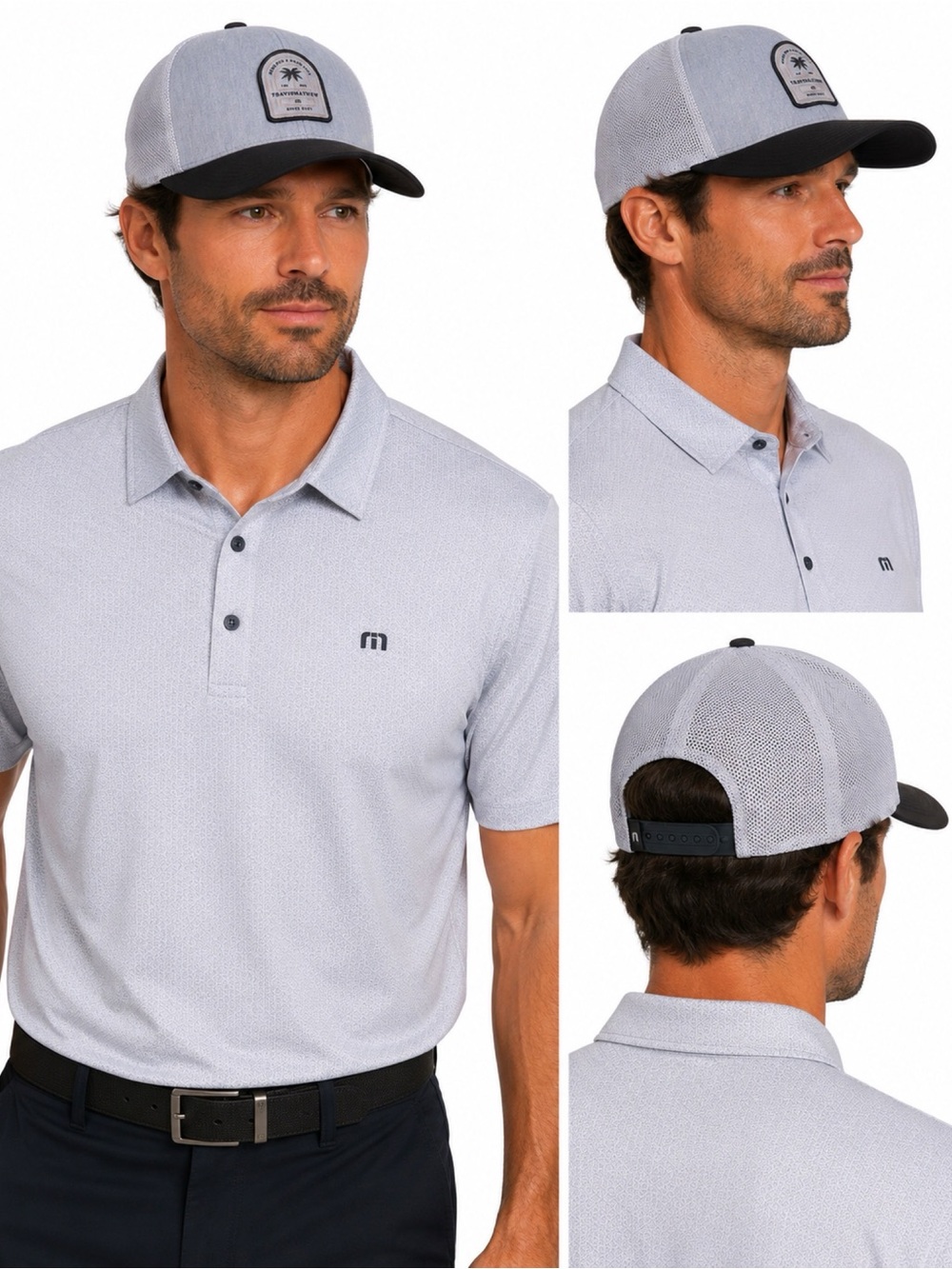 Travis Mathew Grey Expense Resort SnapBack Hat
